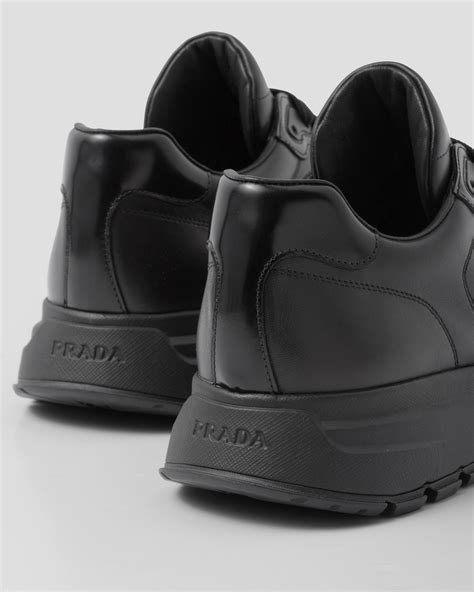 prada prax 01 black|Black Prax 01 Leather Sneakers .